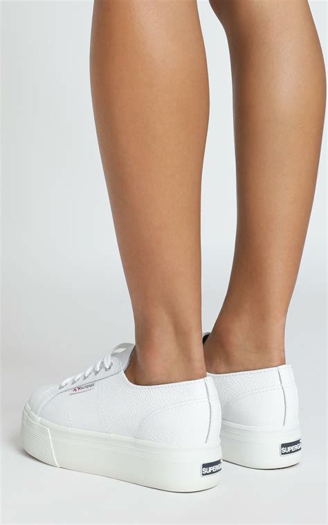 superga white leather sneakers.